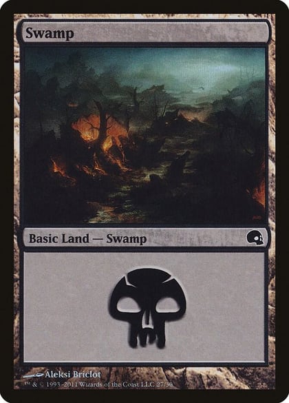 Swamp (27), Premium Deck Series: Graveborn 27