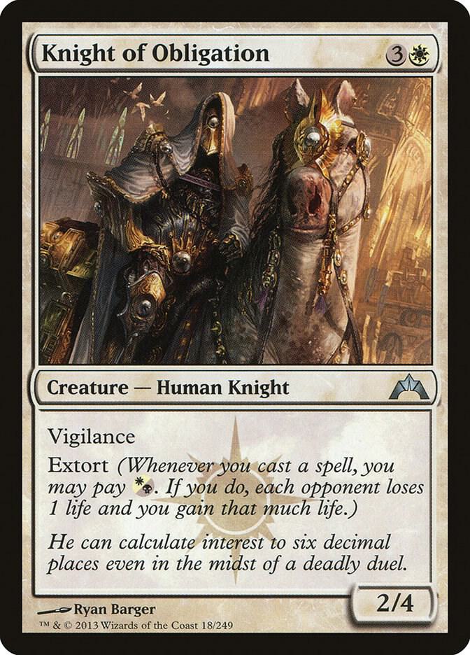 Knight of Obligation, Gatecrash 18