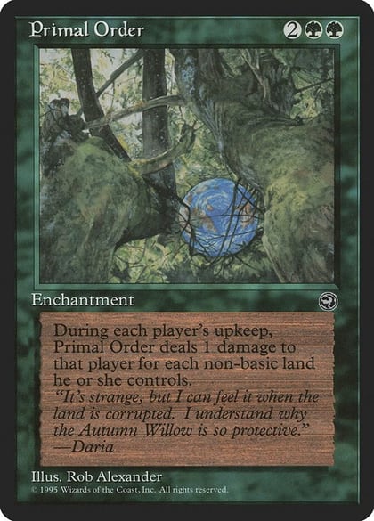 Primal Order, Homelands #4533