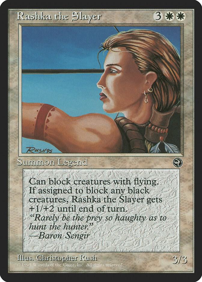 Rashka the Slayer, Homelands #4535