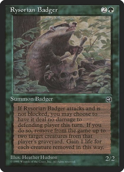 Rysorian Badger, Homelands #4544