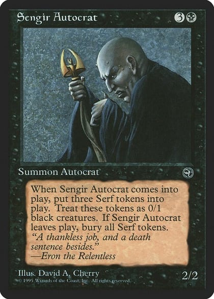 Sengir Autocrat, Homelands #4549