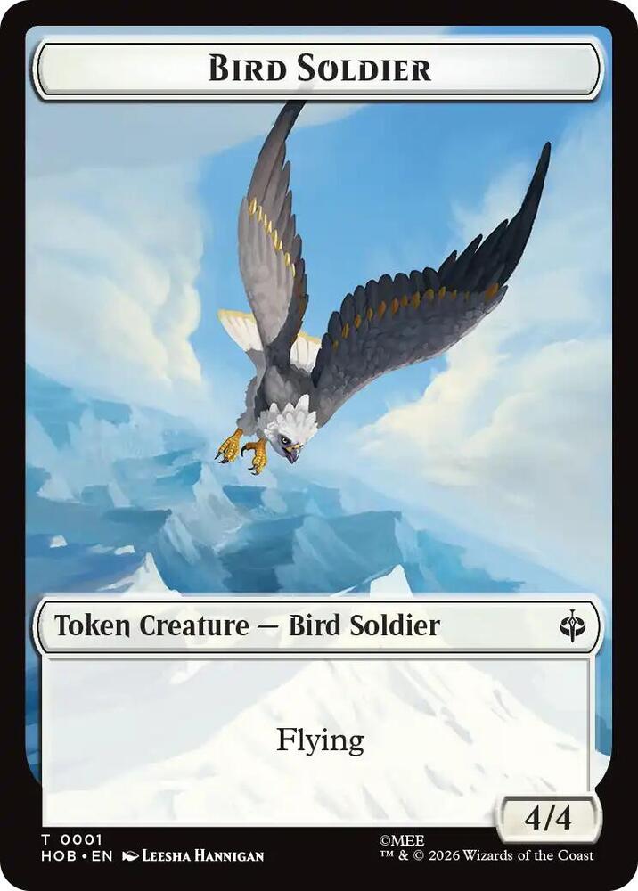 Bird Soldier // Axe Double-Sided Token, The Hobbit 1 // 10