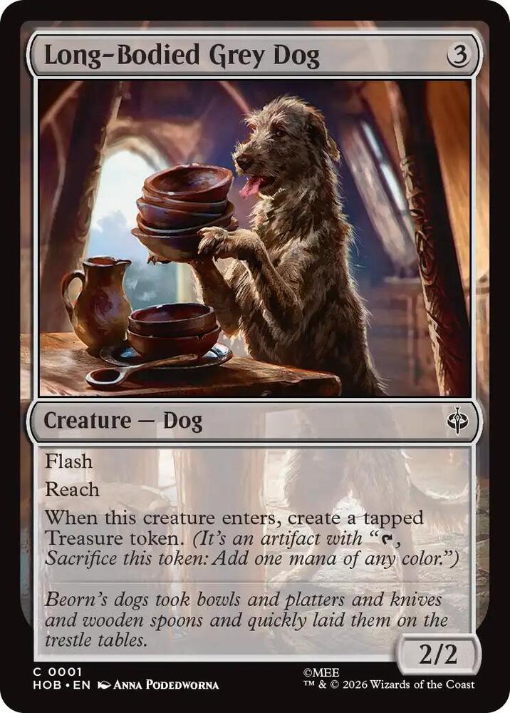 Long-Bodied Grey Dog, The Hobbit 1