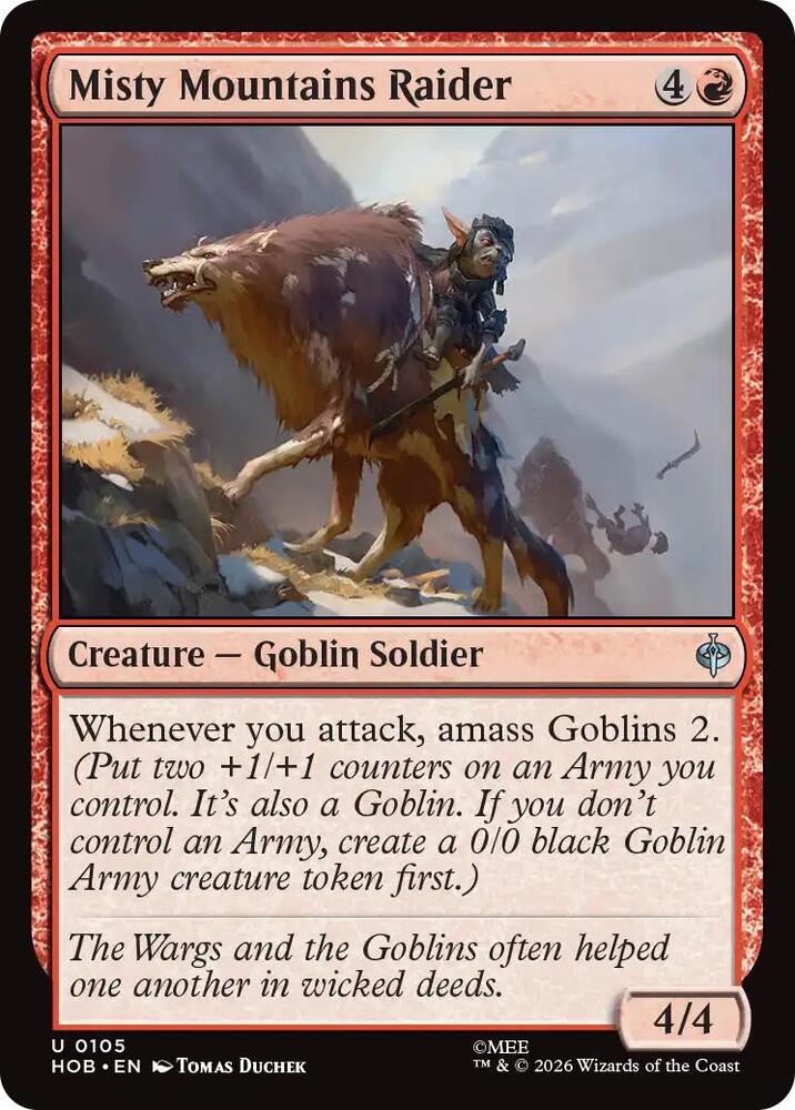 Misty Mountains Raider, The Hobbit 105
