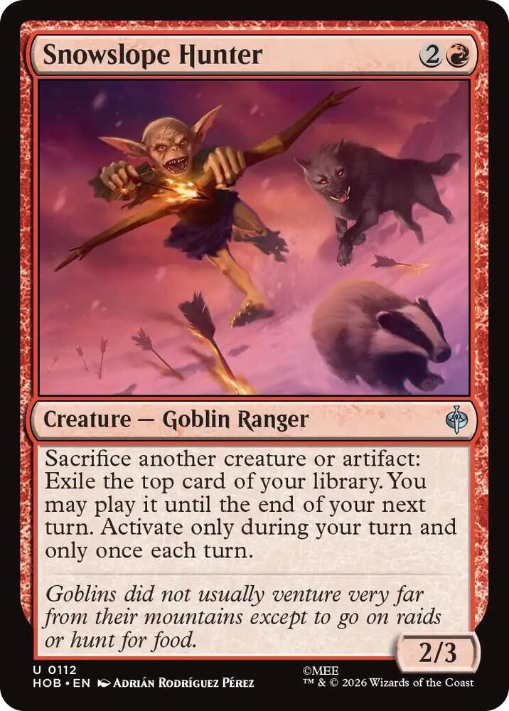 Snowslope Hunter, The Hobbit 112