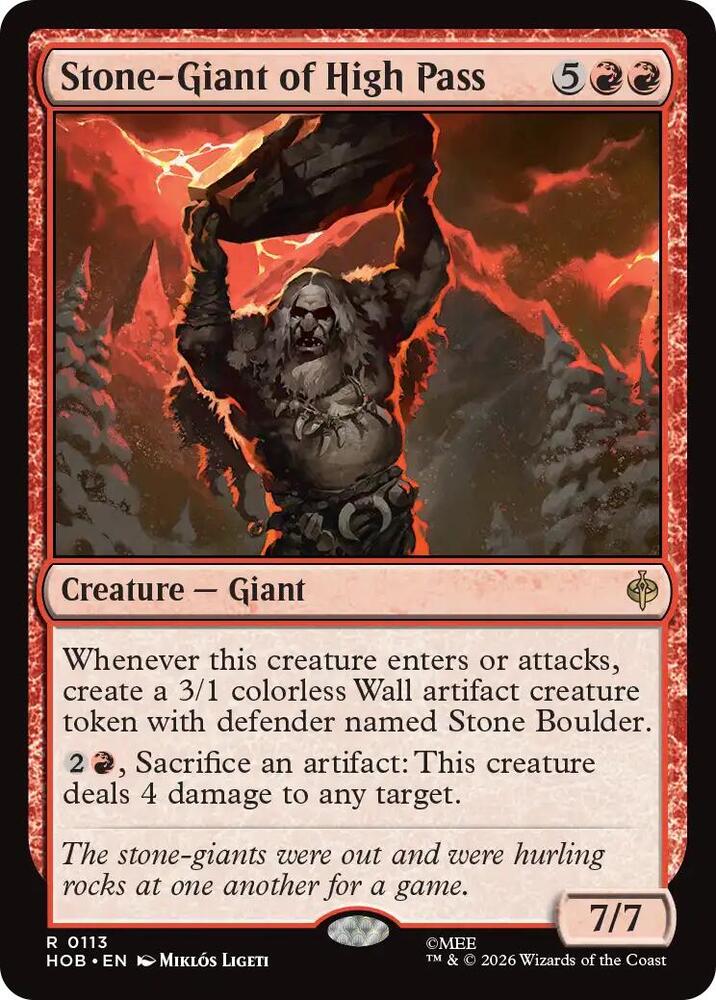 Stone-Giant of High Pass, The Hobbit 113