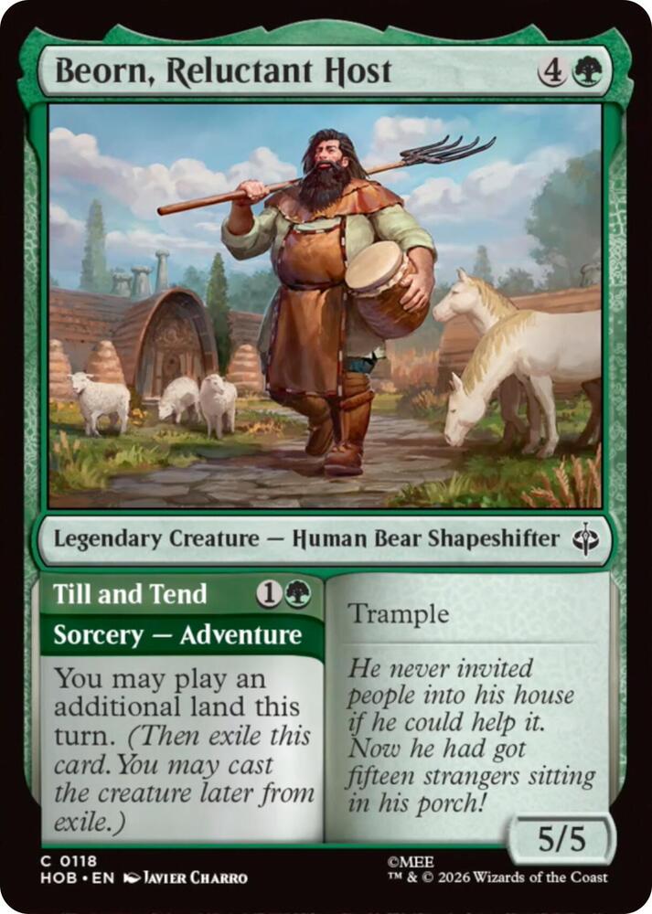 Beorn, Reluctant Host, The Hobbit 118