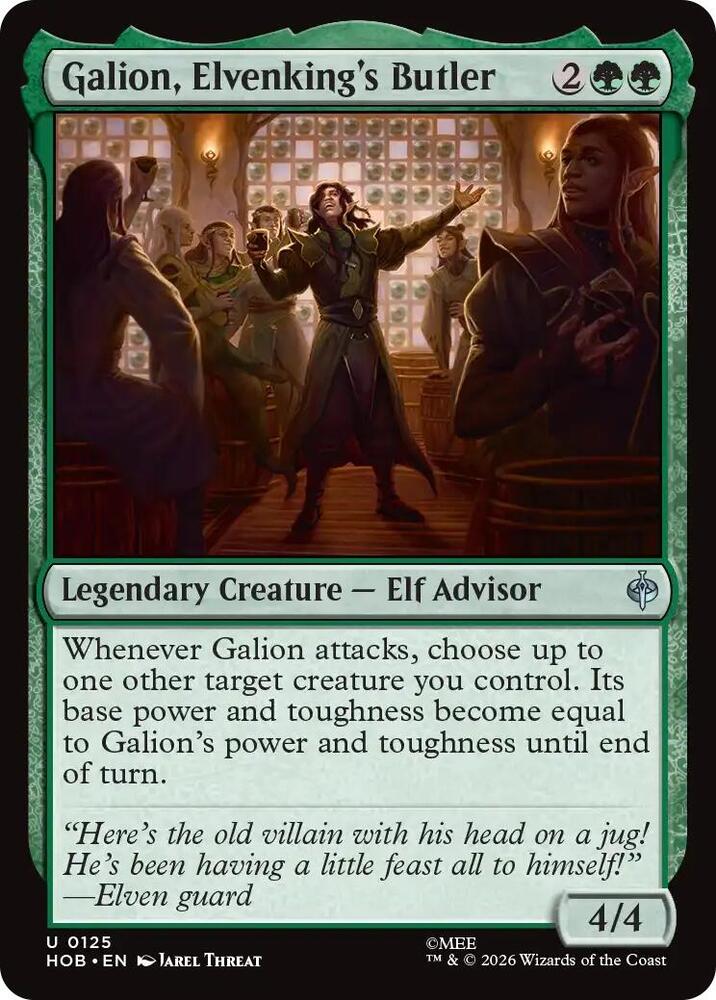 Galion, Elvenking's Butler, The Hobbit 125