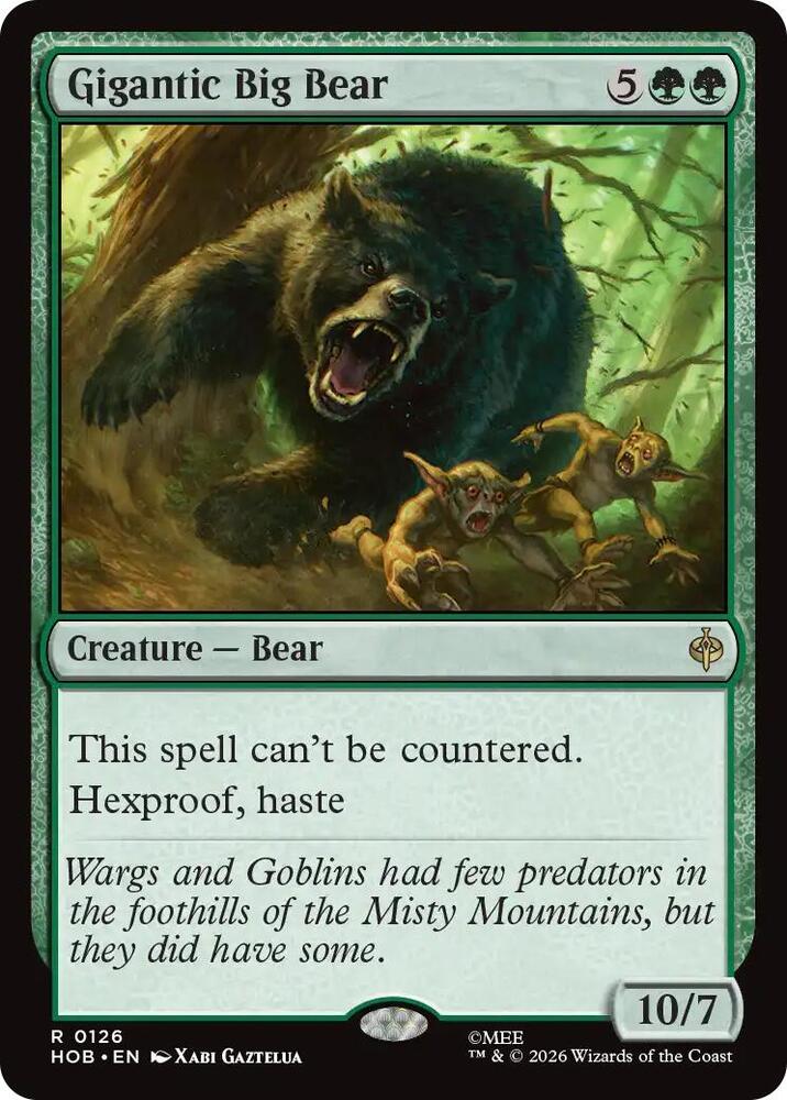 Gigantic Big Bear, The Hobbit 126