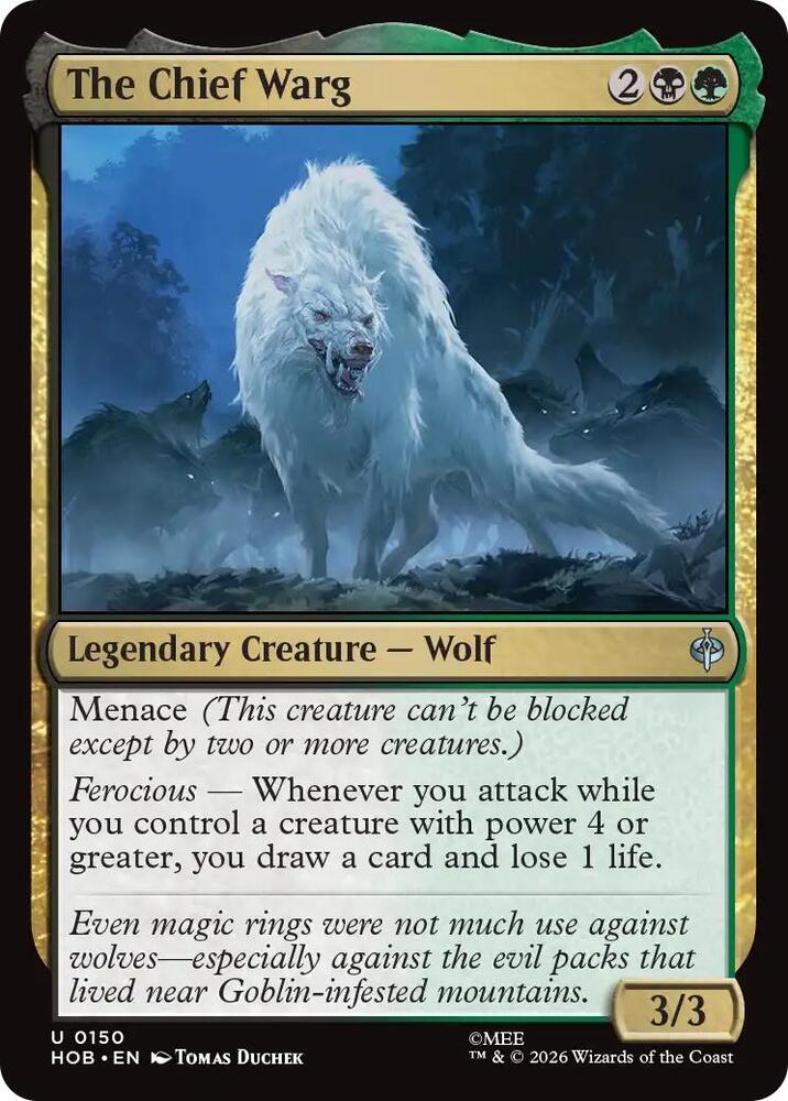 The Chief Warg, The Hobbit 150
