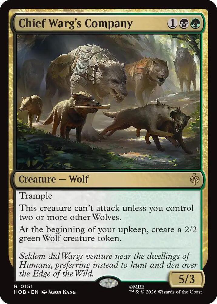 Chief Warg's Company, The Hobbit 151