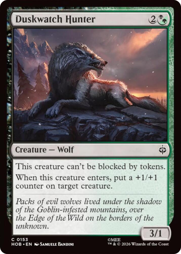 Duskwatch Hunter, The Hobbit 153