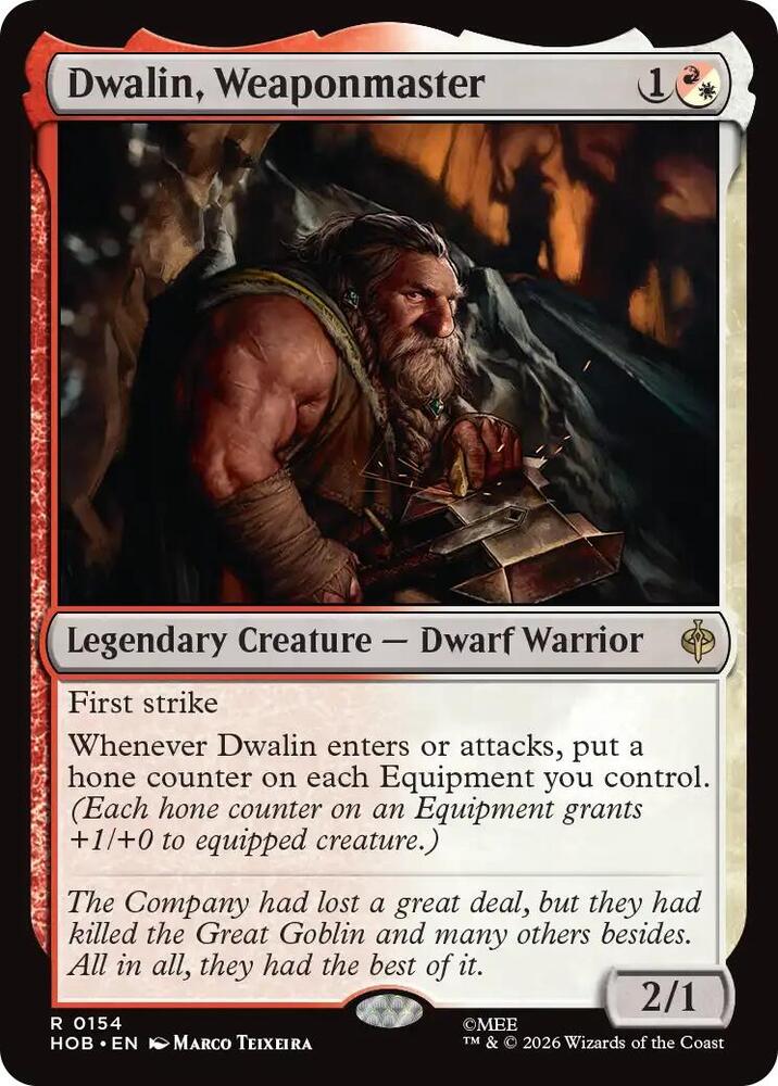 Dwalin, Weaponmaster, The Hobbit 154