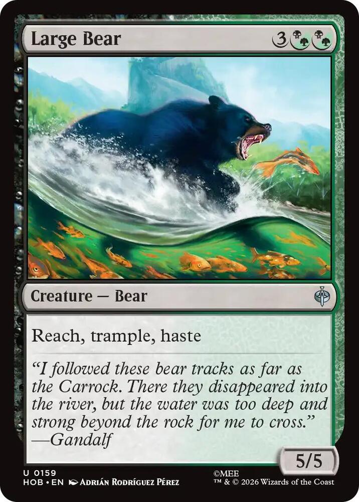 Large Bear, The Hobbit 159