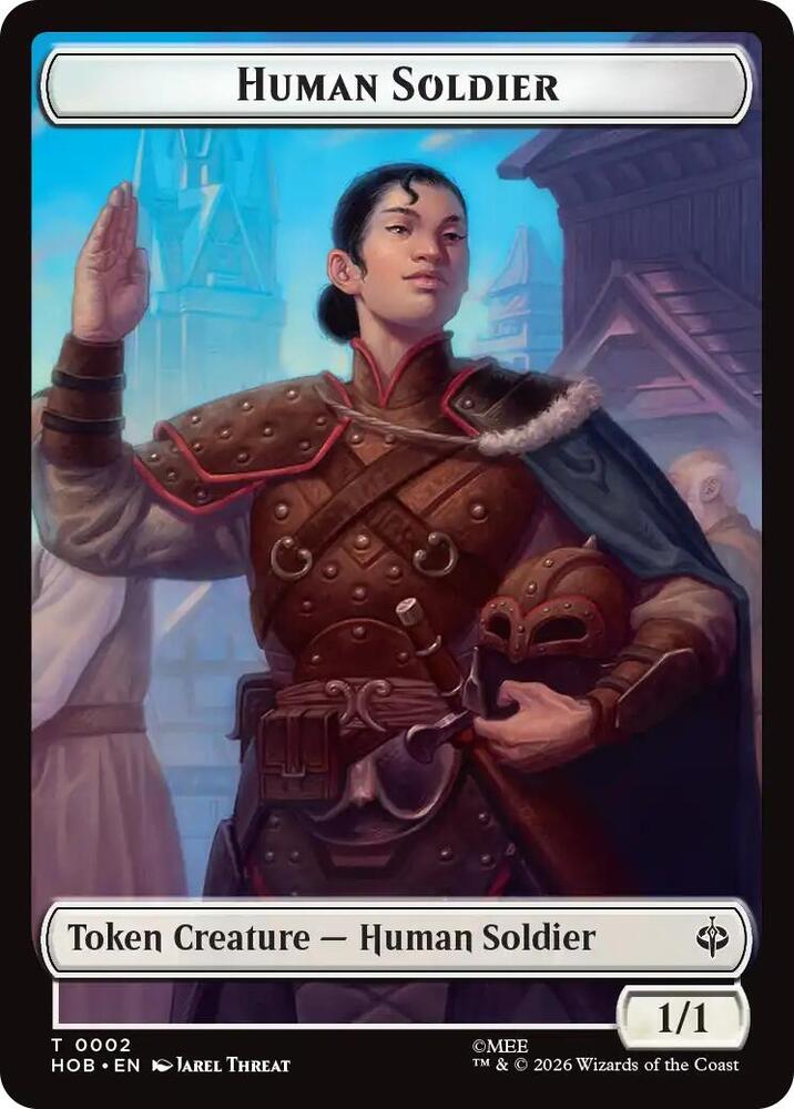 Human Soldier // Dwarf Double-Sided Token, The Hobbit 2 // 6
