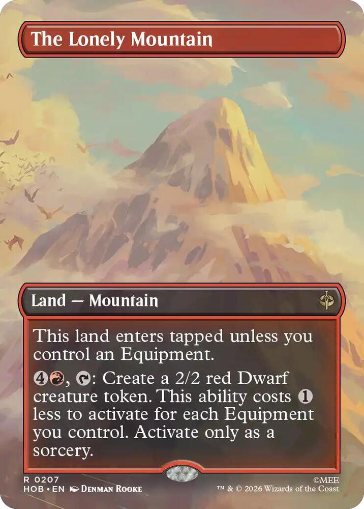 The Lonely Mountain (Borderless) (0207), The Hobbit 207