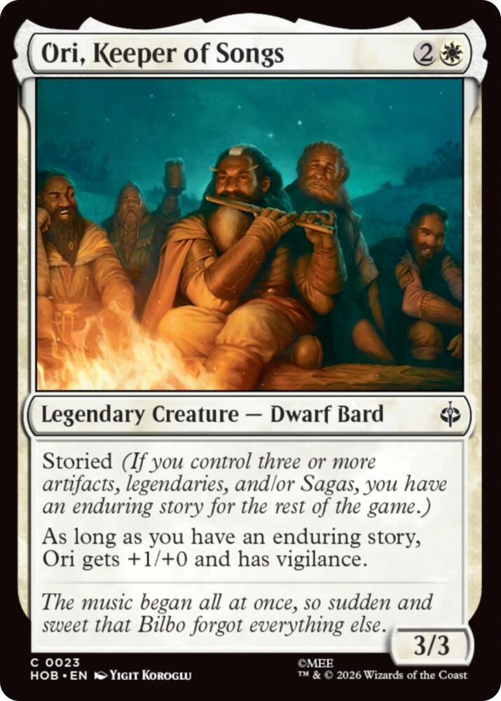 Ori, Keeper of Songs, The Hobbit 23