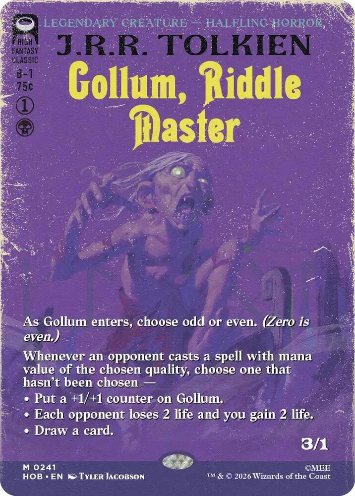 Gollum, Riddle Master (Borderless), The Hobbit 241
