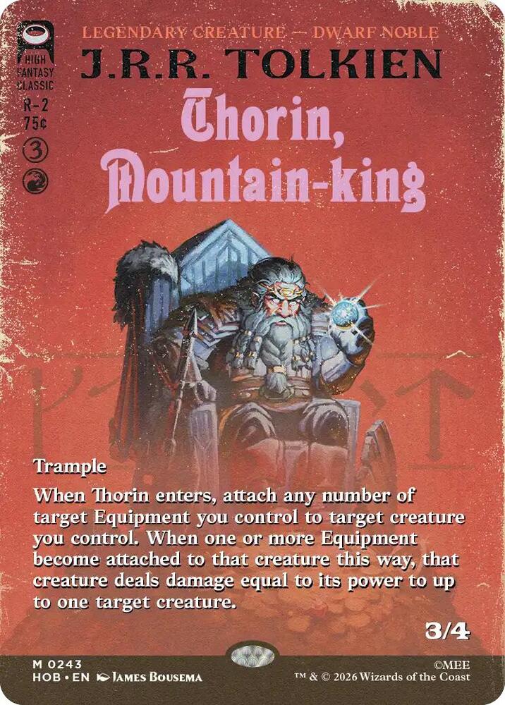 Thorin, Mountain-king (Borderless), The Hobbit 243