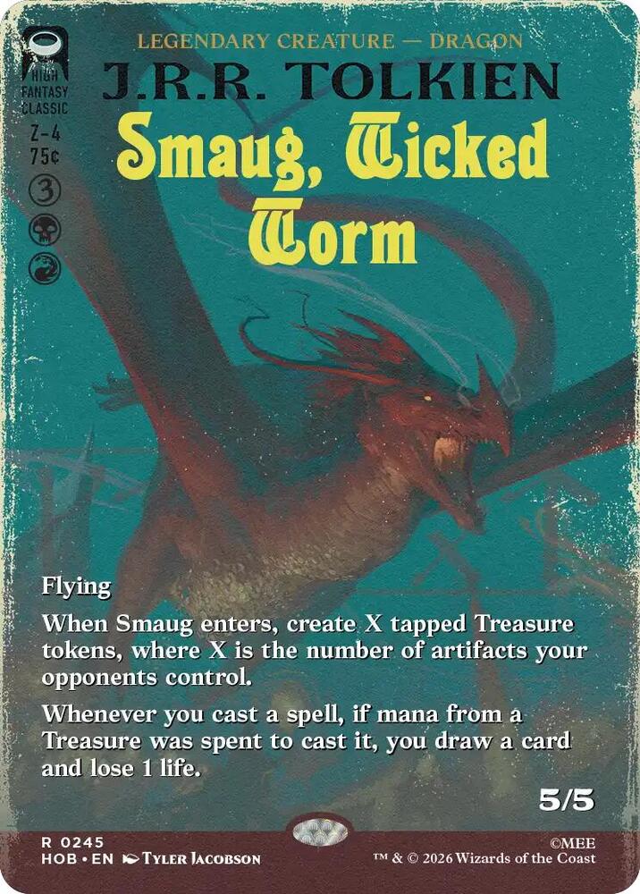 Smaug, Wicked Worm (Borderless), The Hobbit 245