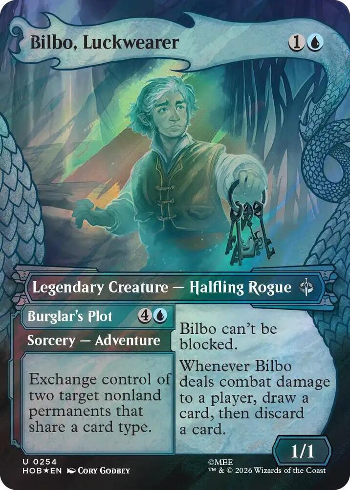 Bilbo, Luckwearer (Showcase) (Surge Foil), The Hobbit 254
