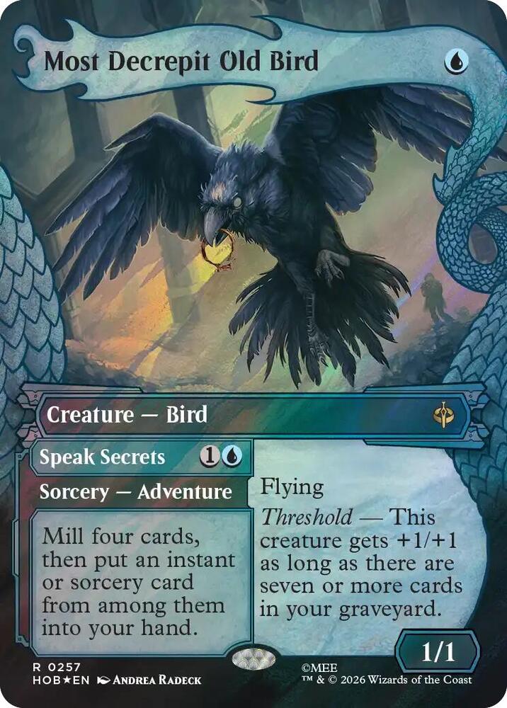 Most Decrepit Old Bird (Showcase) (Surge Foil), The Hobbit 257