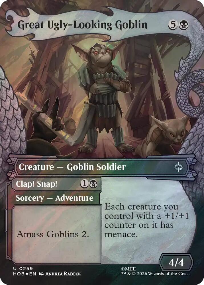 Great Ugly-Looking Goblin (Showcase) (Surge Foil), The Hobbit 259