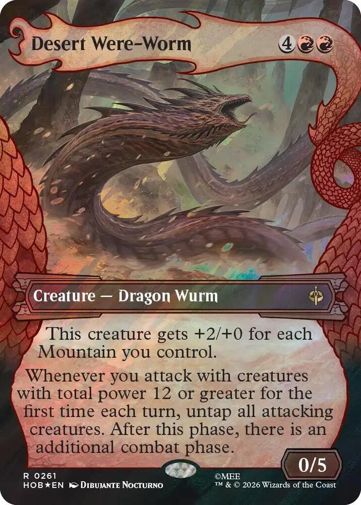 Desert Were-Worm (Showcase) (Surge Foil), The Hobbit 261