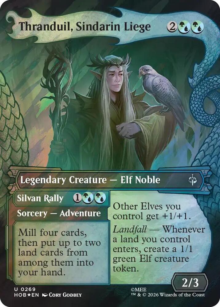 Thranduil, Sindarin Liege (Showcase) (Surge Foil), The Hobbit 269