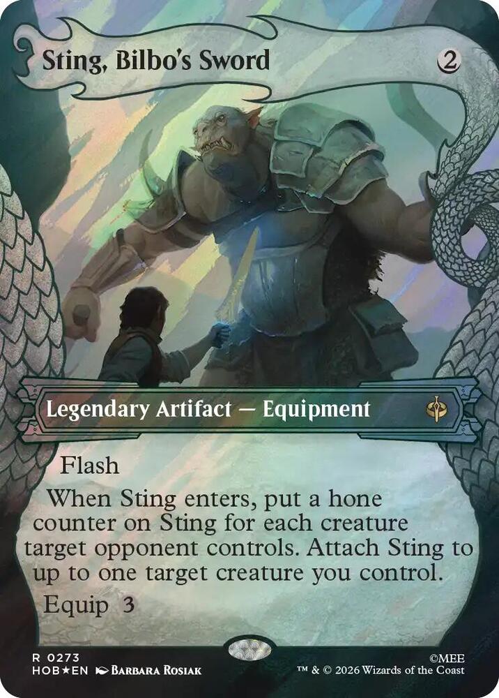 Sting, Bilbo's Sword (Showcase) (Surge Foil), The Hobbit 273