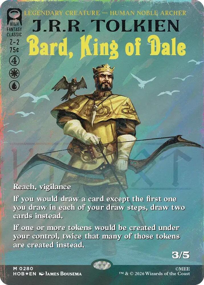 Bard, King of Dale (Borderless) (Surge Foil), The Hobbit 280