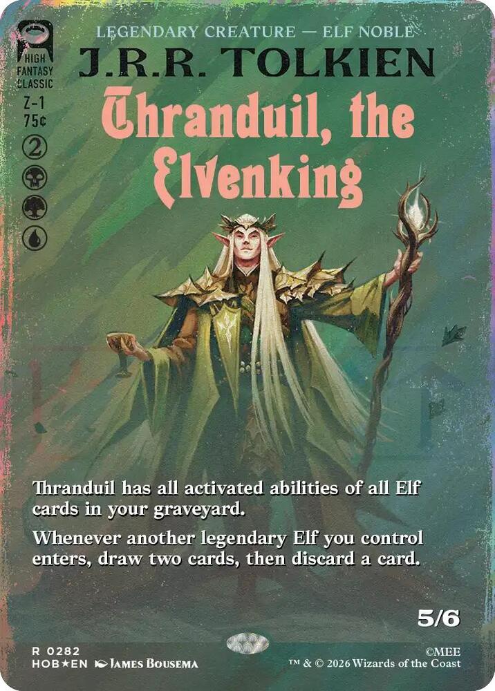 Thranduil, the Elvenking (Borderless) (Surge Foil), The Hobbit 282