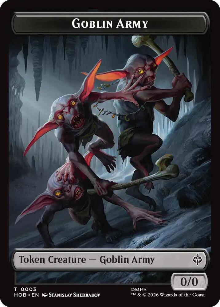 Goblin Army (0003) // Wolf Double-Sided Token, The Hobbit 3 // 9