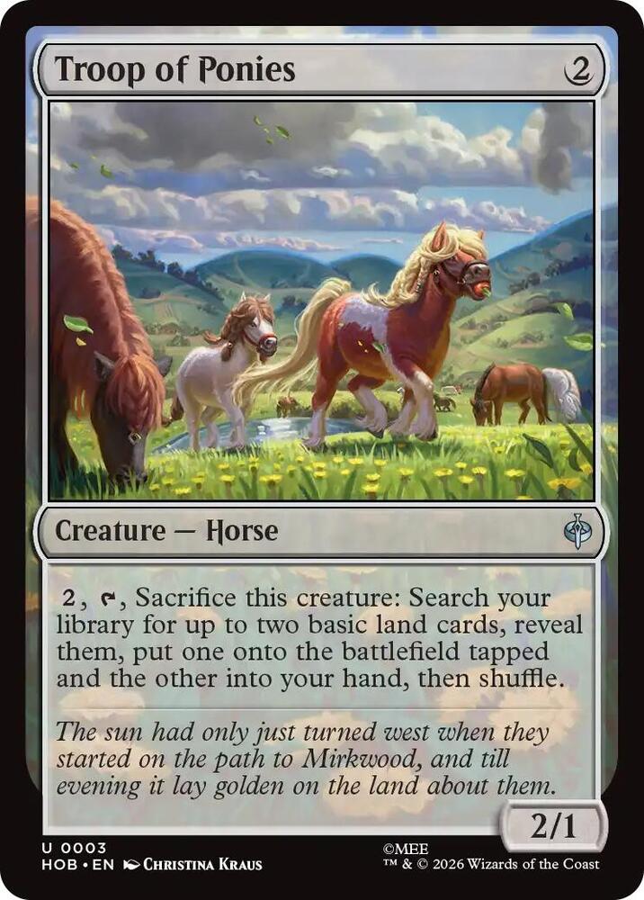 Troop of Ponies, The Hobbit 3