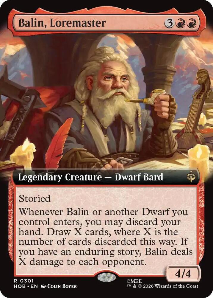 Balin, Loremaster (Extended Art), The Hobbit 301