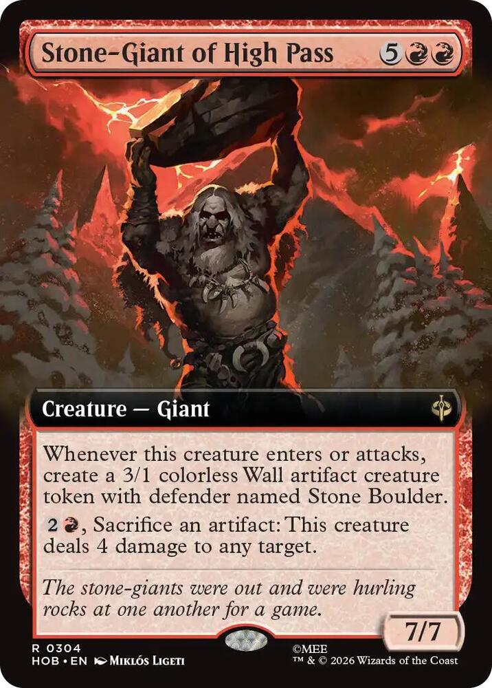 Stone-Giant of High Pass (Extended Art), The Hobbit 304