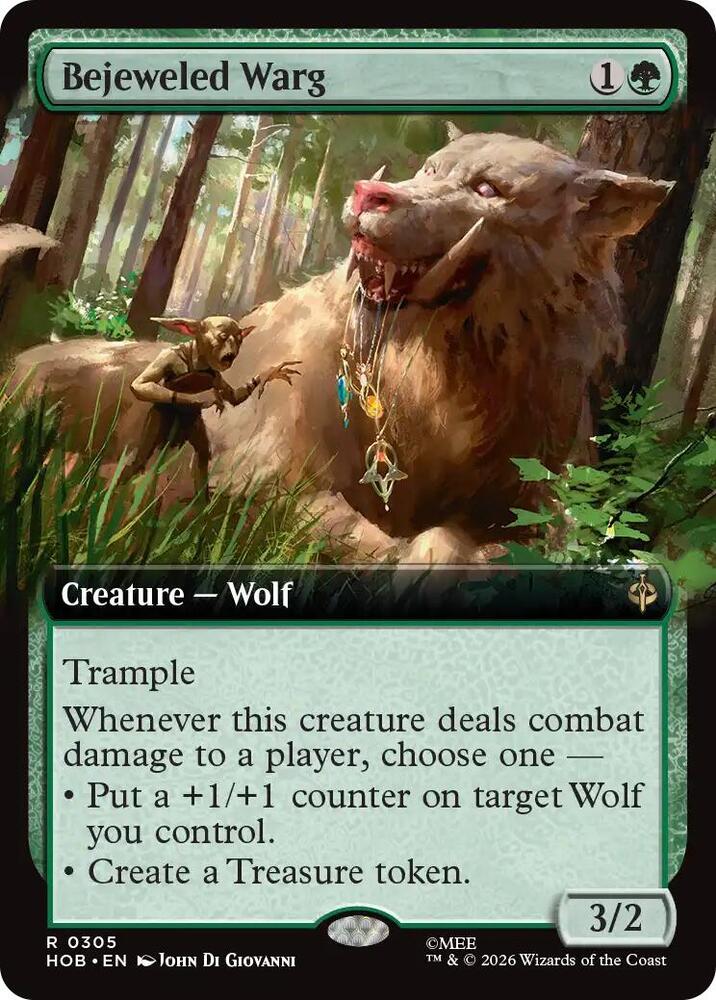 Bejeweled Warg (Extended Art), The Hobbit 305