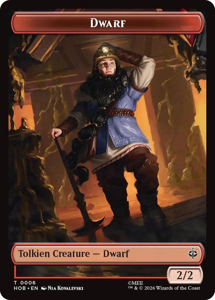 Dwarf // Enduring Story Double-Sided Token, The Hobbit 6 // 14