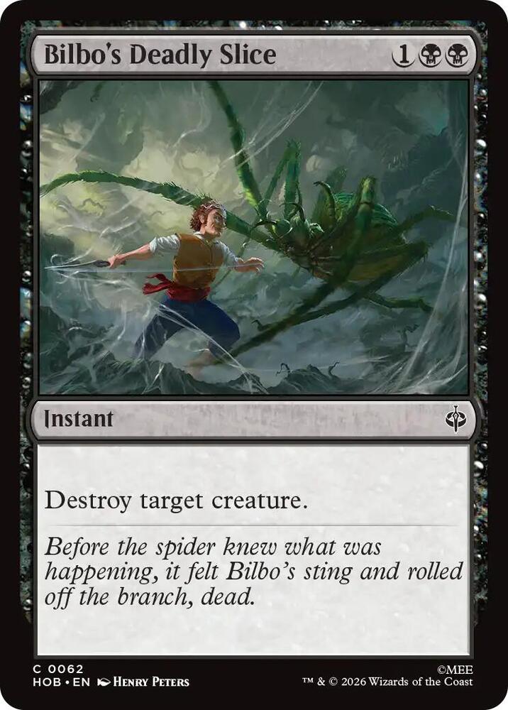 Bilbo's Deadly Slice, The Hobbit 62