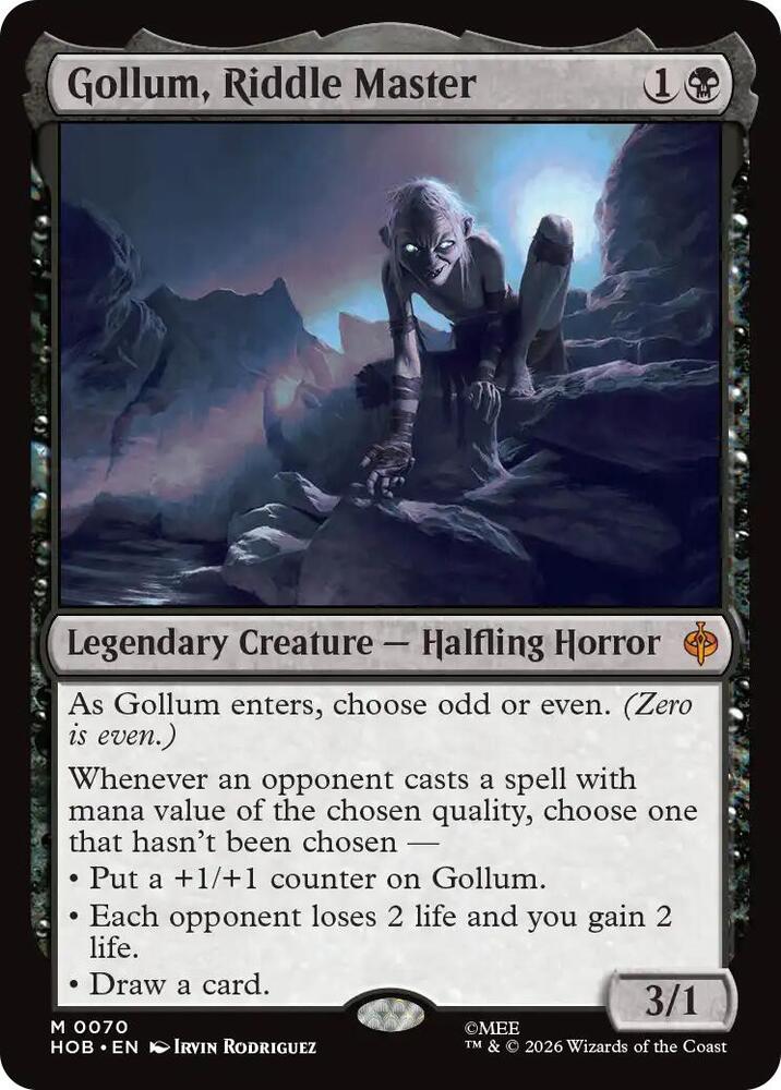 Gollum, Riddle Master, The Hobbit 70