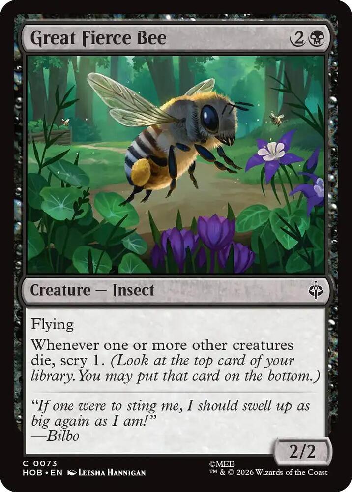Great Fierce Bee, The Hobbit 73