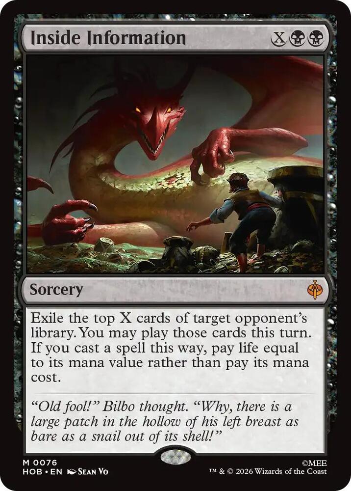 Inside Information, The Hobbit 76