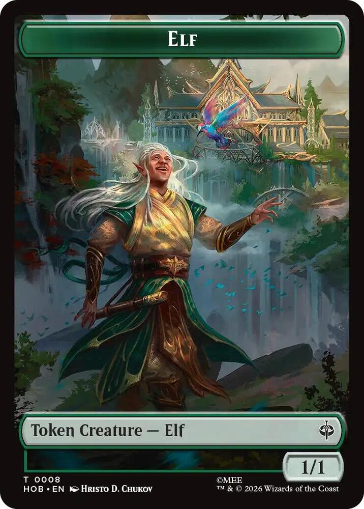 Elf // Dwarf Double-Sided Token, The Hobbit 8 // 6