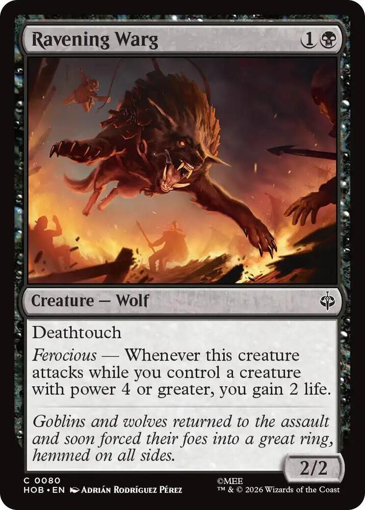Ravening Warg, The Hobbit 80