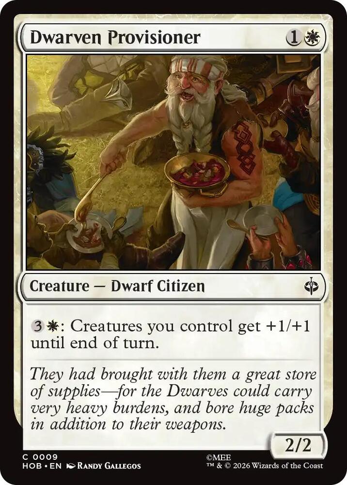 Dwarven Provisioner, The Hobbit 9