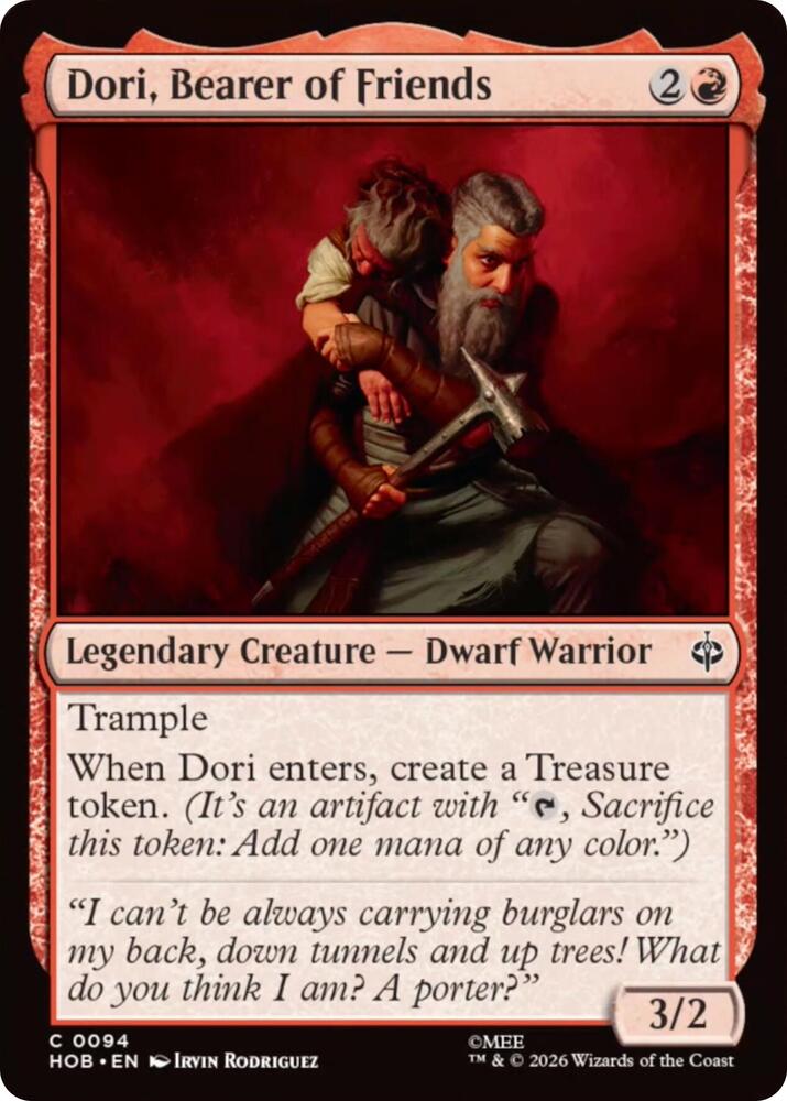 Dori, Bearer of Friends, The Hobbit 94