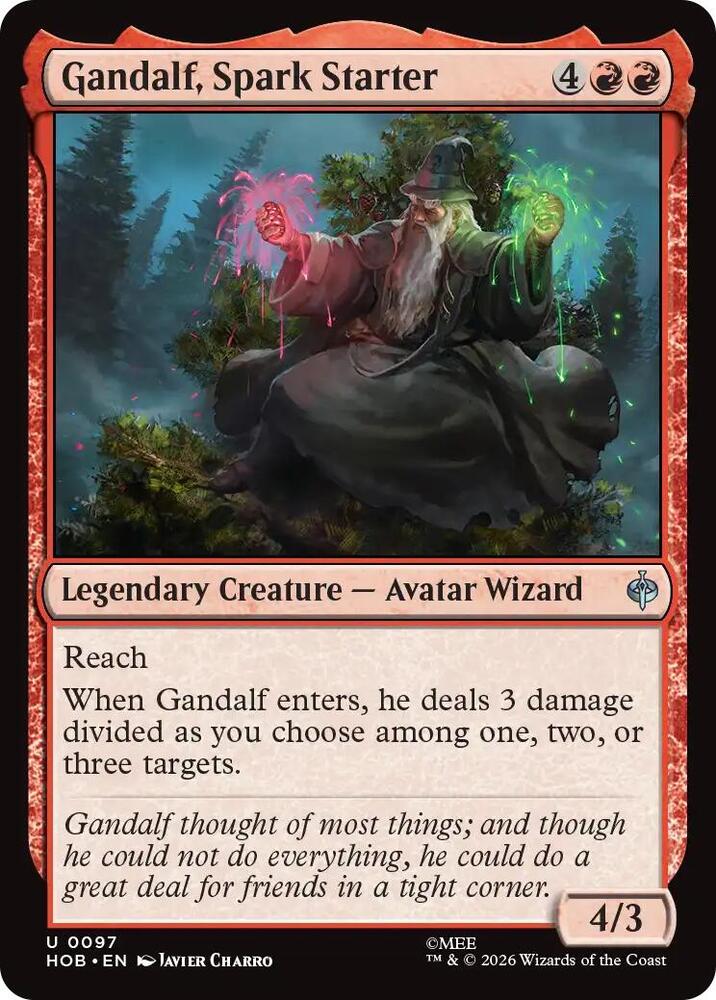 Gandalf, Spark Starter, The Hobbit 97