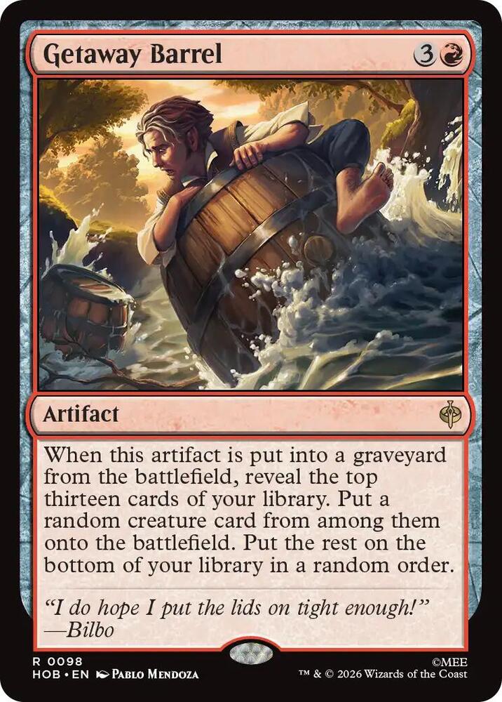Getaway Barrel, The Hobbit 98