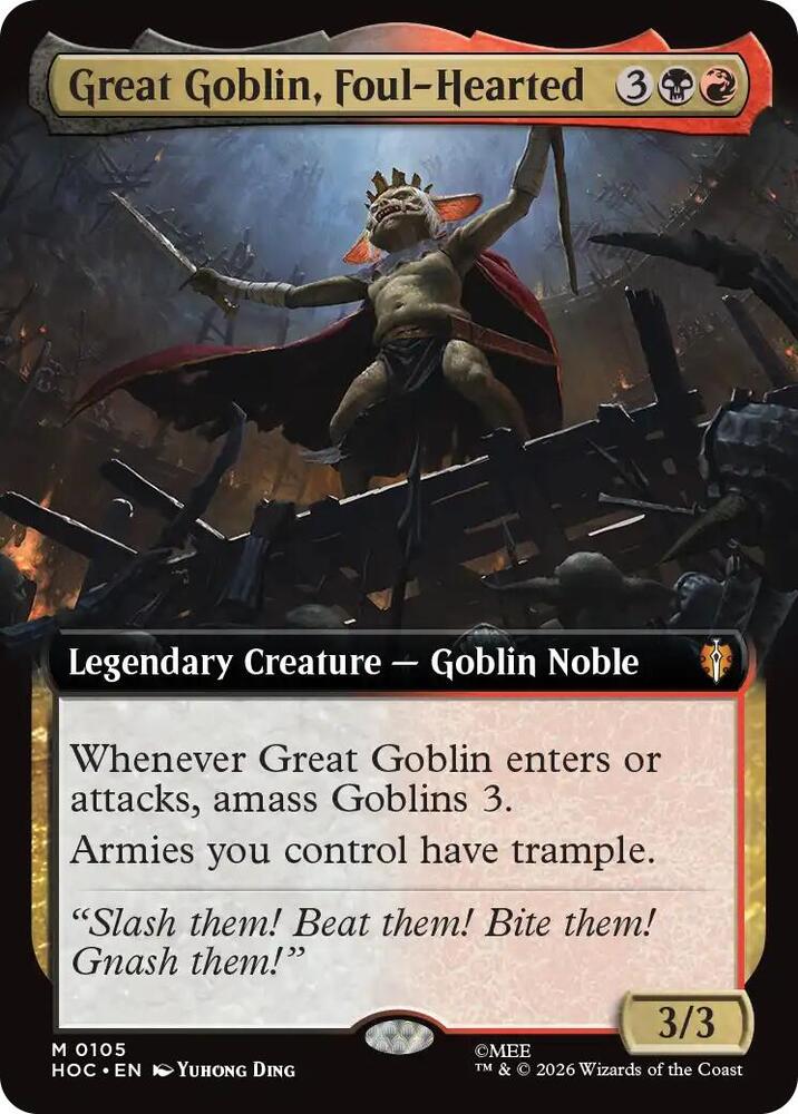 Great Goblin, Foul-Hearted (Extended Art), The Hobbit: Eternal-Legal 105